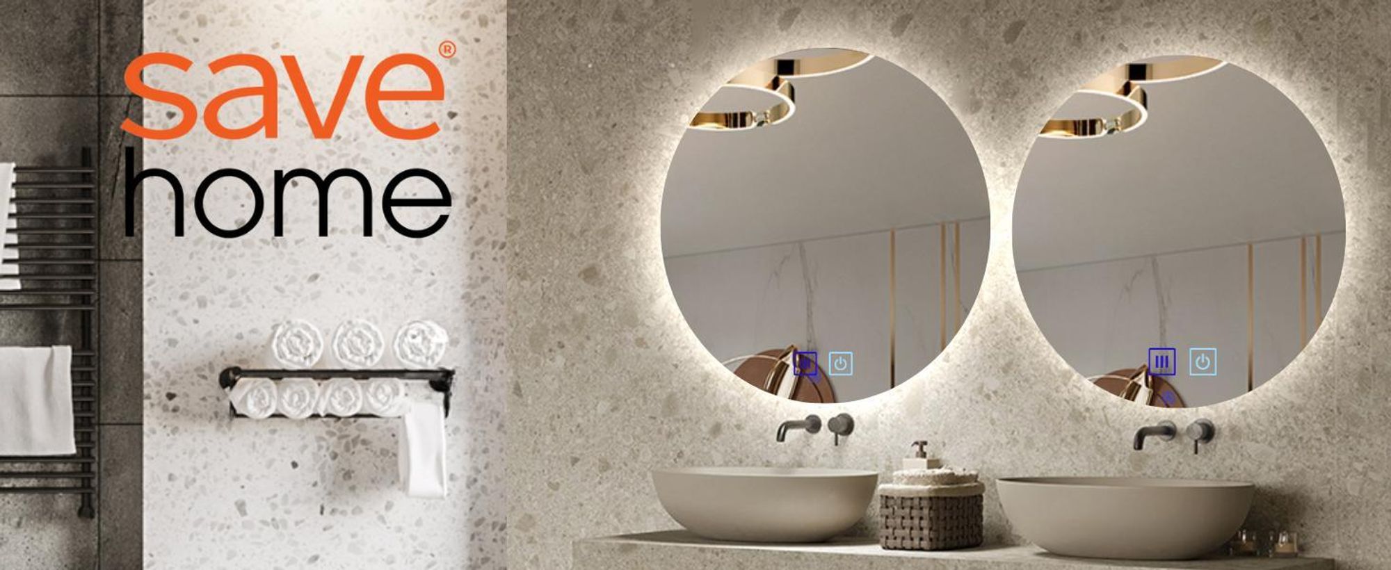 Okrúhle kúpeľňové zrkadlo bez rámu s LED osvetlením - stmievateľné - nástenné zrkadlo - 80 cm - proti zahmlievaniu Stmievateľné 3v1