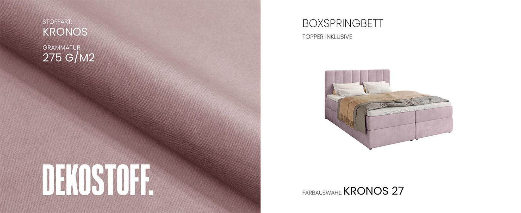 BroMARKT Boxspringbett DENVER mit 2 Bettkasten, Bonell-Matratze, Polsterbett, Bett (Beige, Cosmic 10, 140 x 200 cm)