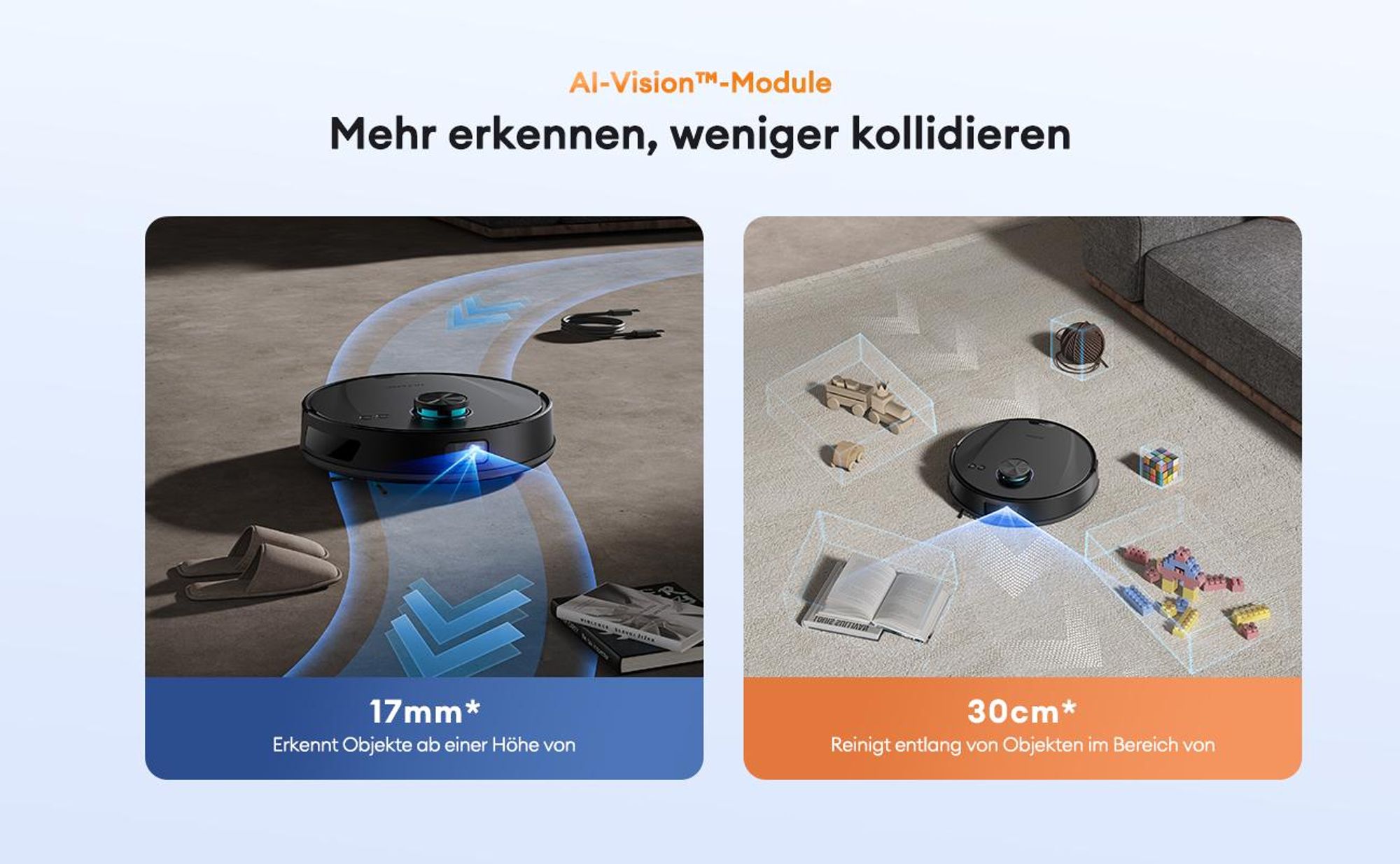 Ultenic ULT20P Staubsauger Roboter mit Absaugstation 4L, 200 Min. APP-Steuerbarer Saugroboter mit Wischfunktion 8000 Pa mit Laser-Hindernisvermeidung