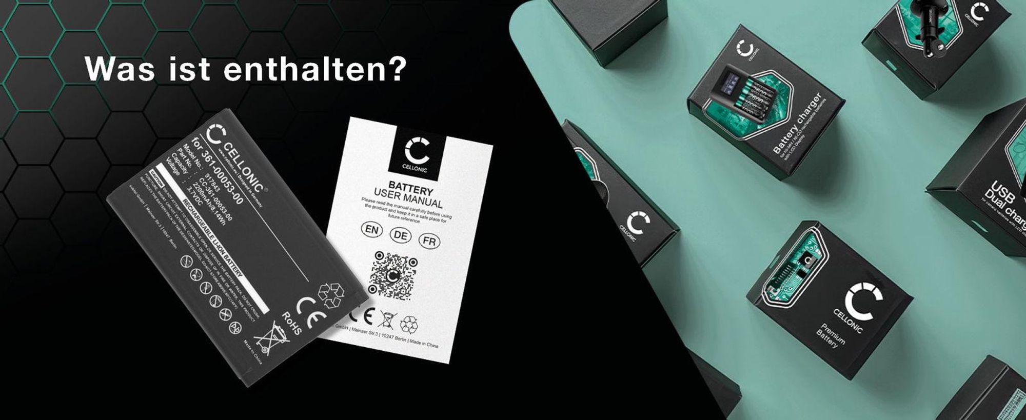 CELLONIC 1x Akku für Navigation Kompatibel mit Garmin Alpha 100, Montana 600, Alpha 200, 010-11599-00 - (2200mAh, 3.7V)