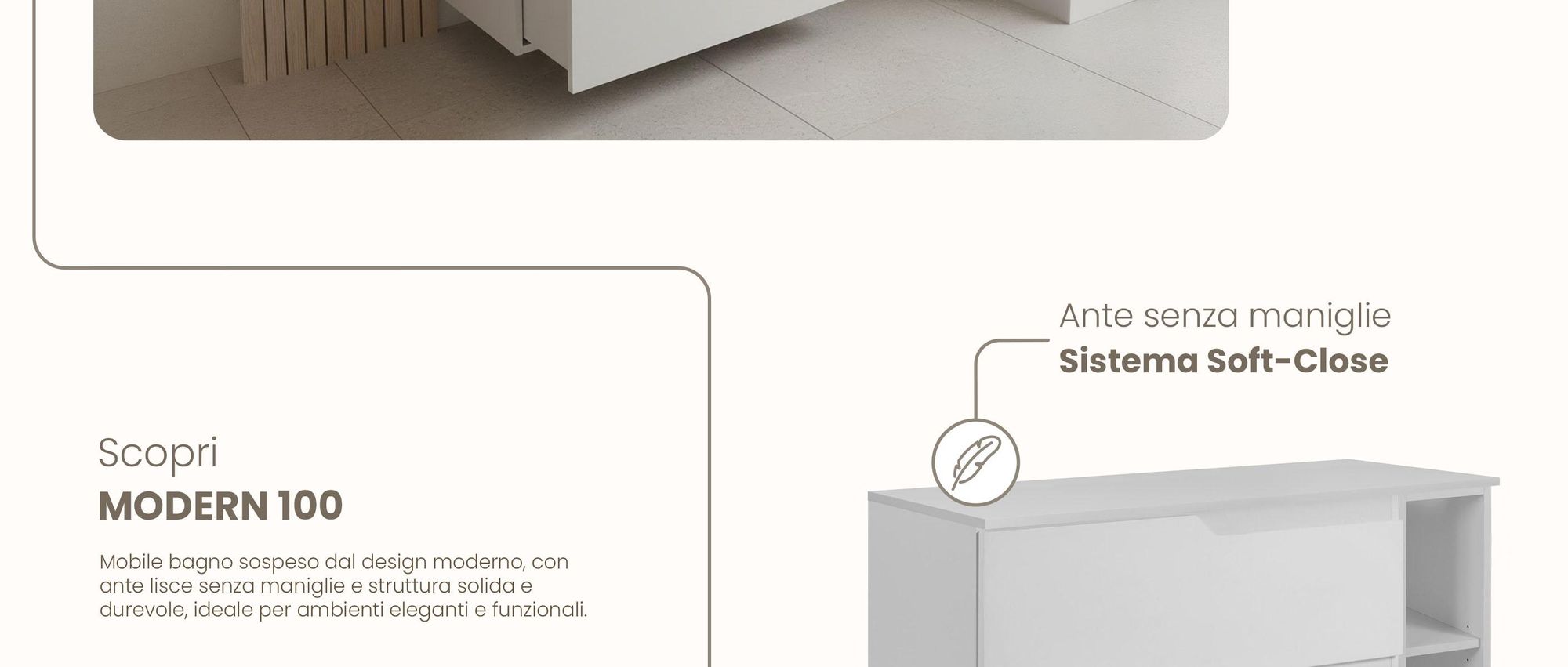 RODAN, mobile bagno, mobile sotto lavabo, mobile bagno moderno, mobili per il bagno