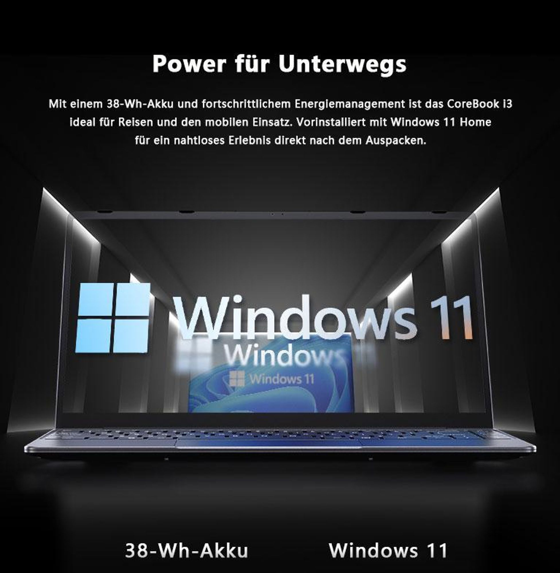 Chuwi CoreBook-K1 i3-10100Y 14  FHD IPS 8GB SSD256 BT Win11