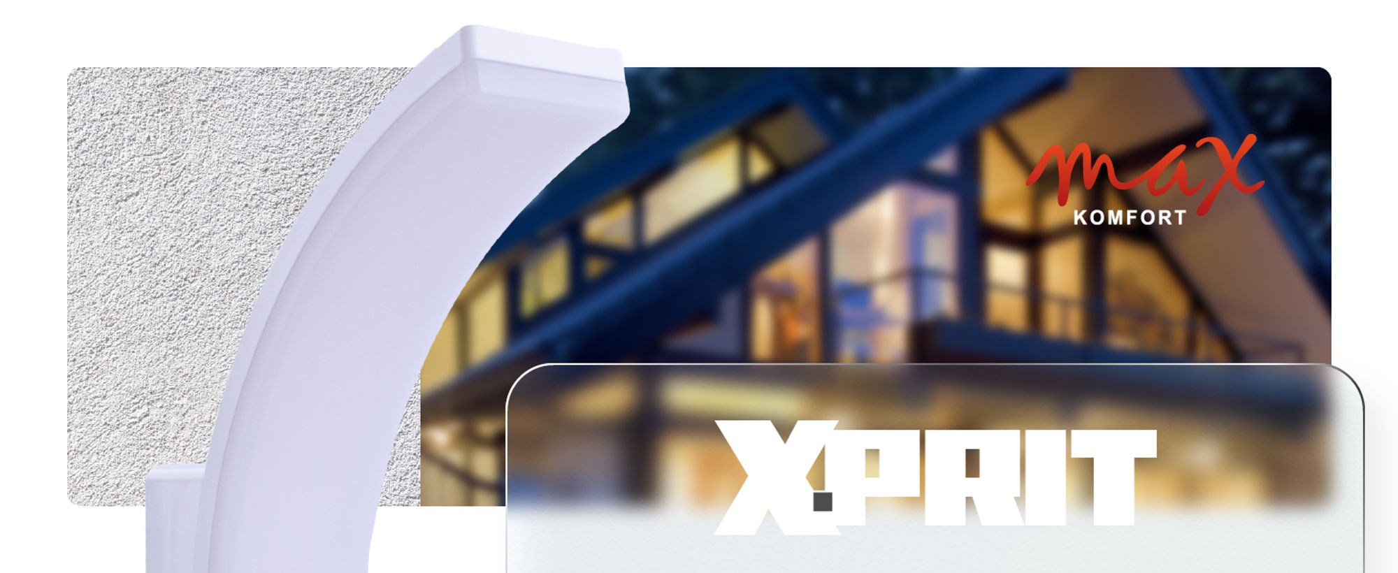 LED Außenwandleuchte 'X.PRIT', Weiß mit Bewegungsmelder - IP65, 3-stufig einstellbar (12W/15W/20W), Neutralweiß