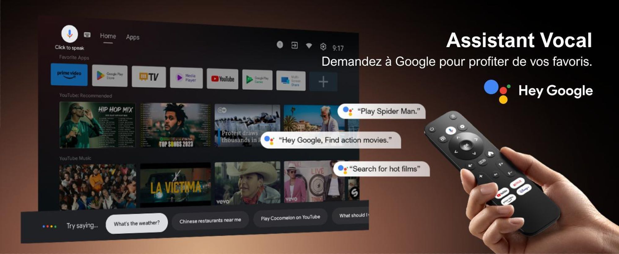 ULTIMEA Smart Beamer Android TV 11.0 avec Netflix, projecteur de films 4K supporté avec design Gimbal 90°, 600 ANSI Full-HD, HLG, Bluetooth