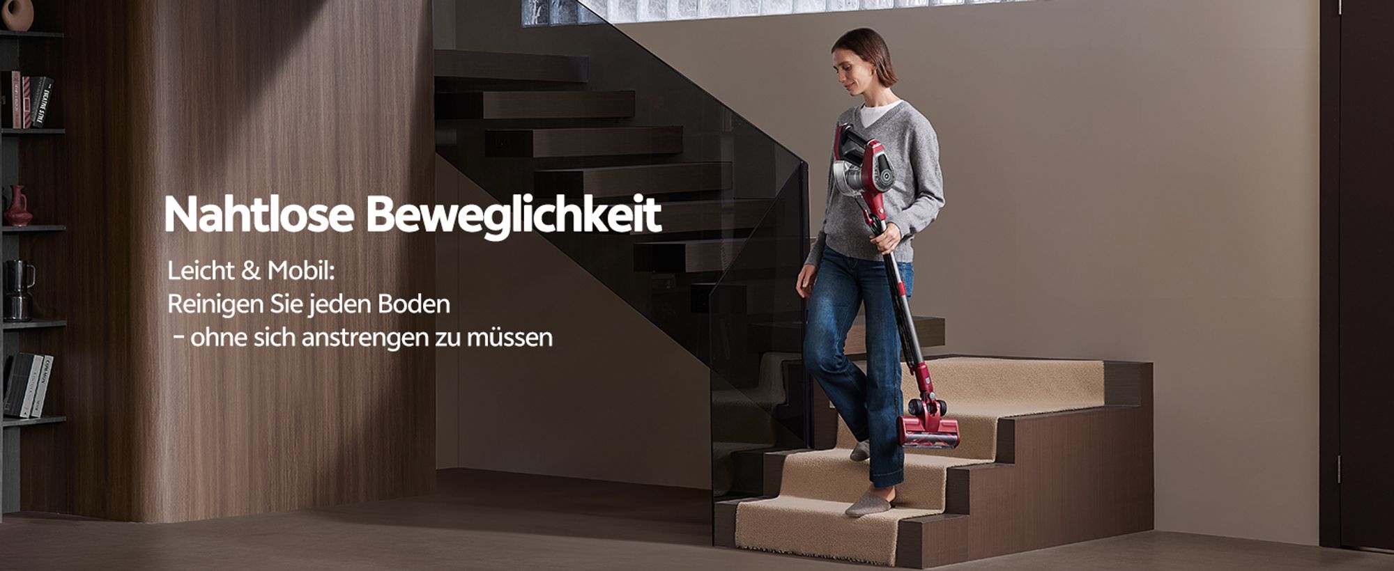 Vactidy C8 Staubsauger mit Kabel 7m/60kPa/600W Handstaubsauger 1,5L Beutelloser Staubbehälter, Antiverhedderungs-Bürste für Böden Teppiche Tierhaare
