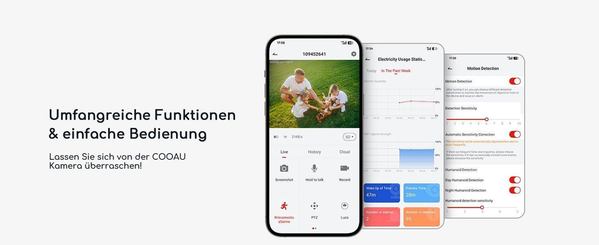 COOAU 2K Überwachungskamera Aussen Akku 360° Pan WLAN Kamera mit Farbnachtsicht solar Kamera Überwachung außen PIR Bewegungsmelder Cloud/TF Storage