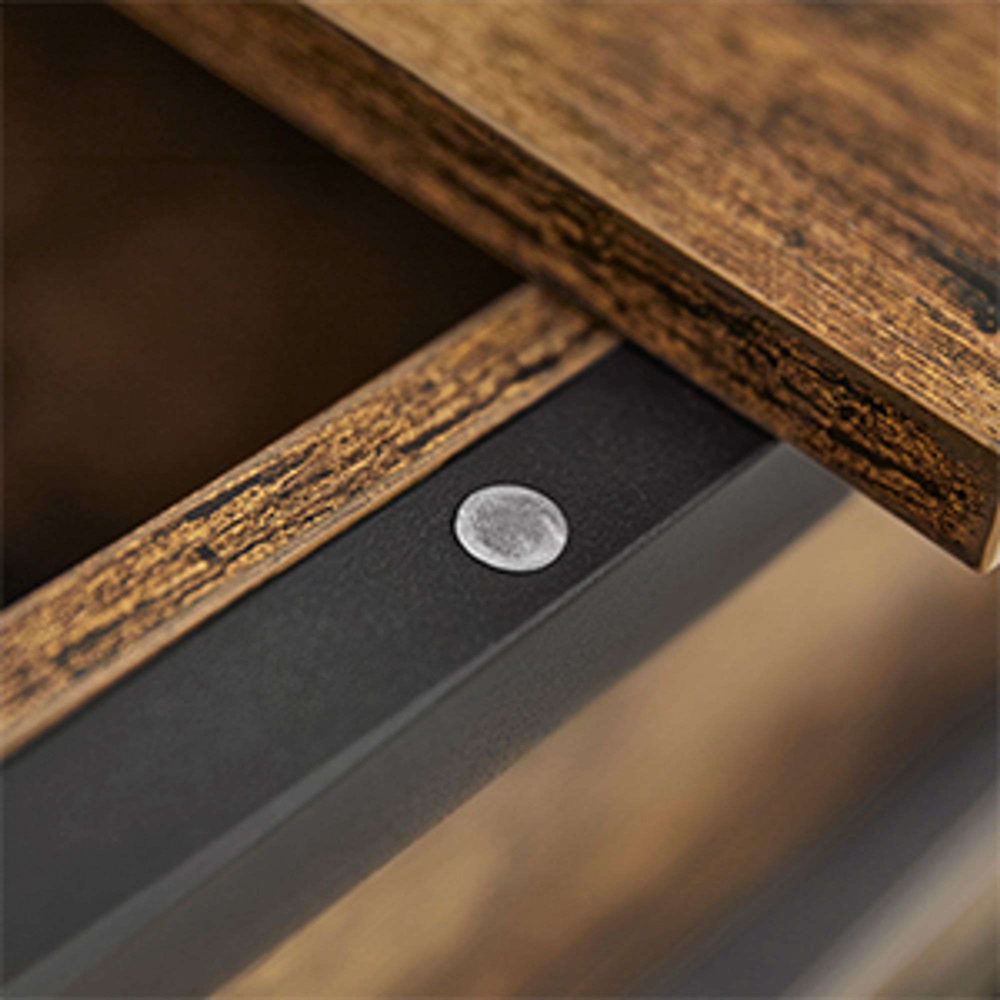 VASAGLE Couchtisch, höhenverstellbar, 60 x 100 x (48-62) cm, versteckter Stauraum