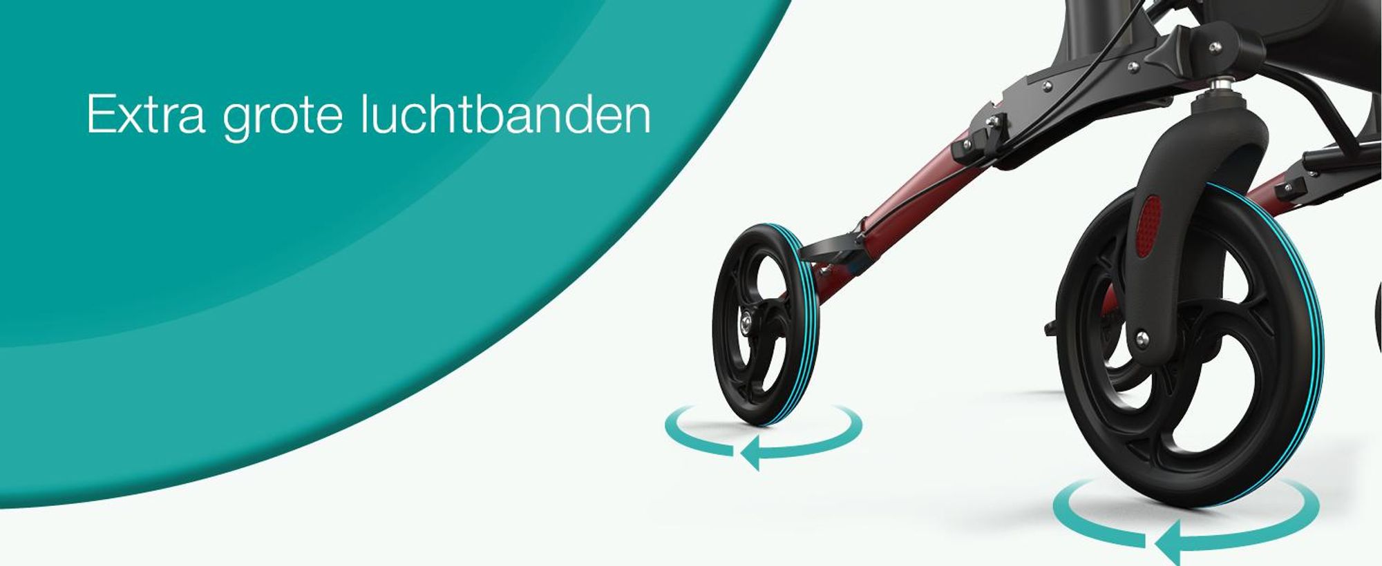 ELONEO inklapbare en lichte rollator met zitplaats, lichtgewicht reiskofferrolator van aluminium, loophulp met 8-voudige hoogteverstelling, inklapbaar in 3 standen