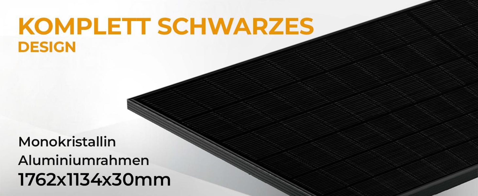SUNNIVA® Solarmodul 460 W FULL BLACK Bifazial Glas/Glas PV Modul Solarpanel - PMax 460W Bifacial N-Type, für Balkonkraftwerk oder PV Solar Anlage