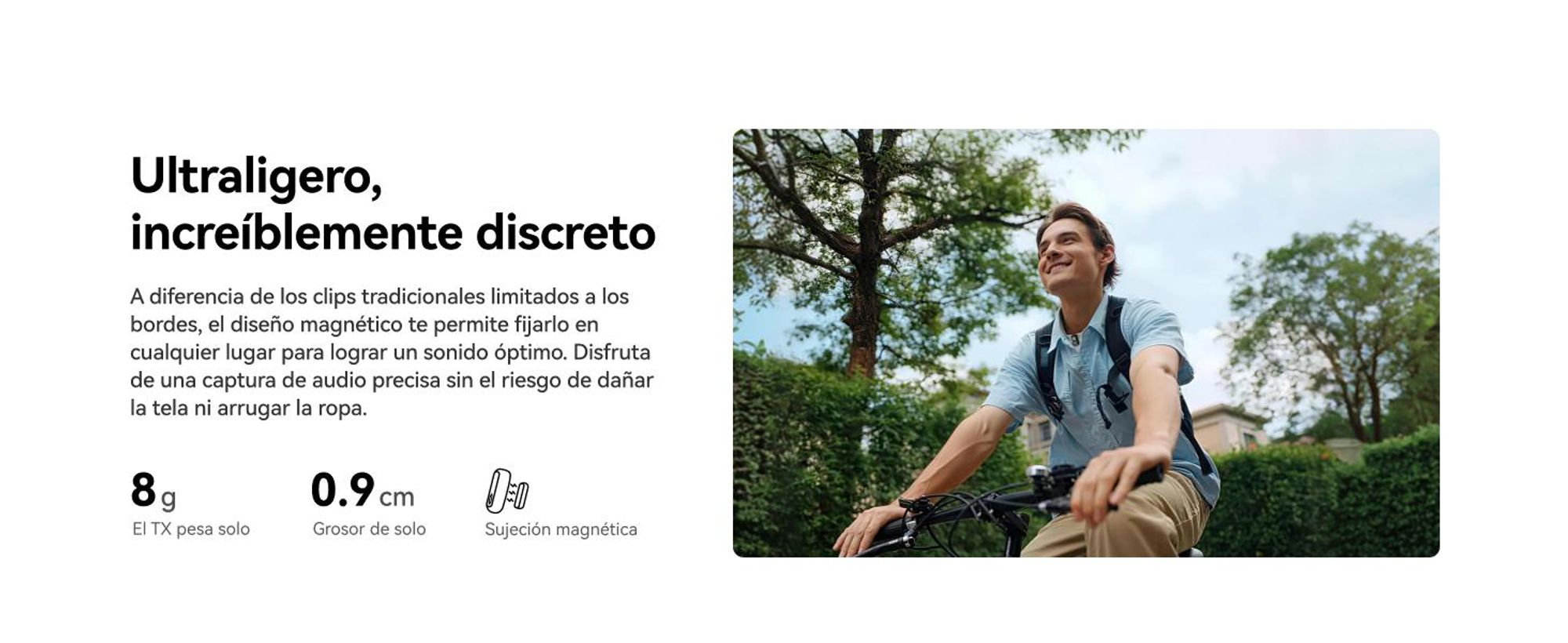 Hollyland Lark A1: Micrófono inalámbrico para iPhone y Android, con resolución de 48 kHz/24 bits, supresión inteligente de ruido y diseño mini magnético, ideal para YouTube