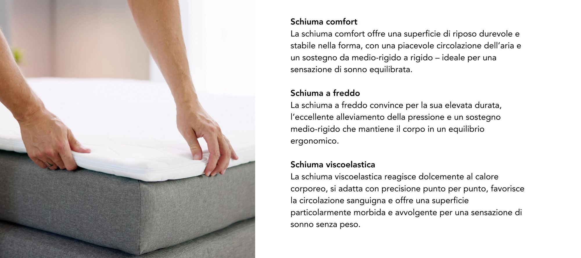 Topper ergonomico in schiuma fredda | 80 x 200 | per tutti i materassi | Topper per materasso XDREAM Pure
