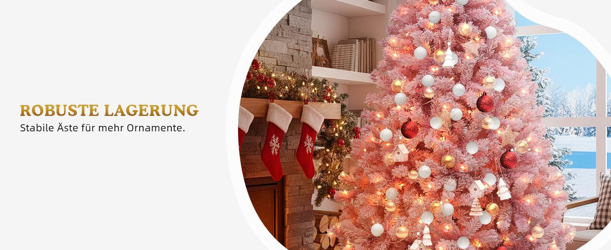 180cm Weihnachtsbaum Rosa, beleuchtet, mit 250 warmweißen Lichtern, 920 PVC Spitzen, Kiferbaum Christbaum