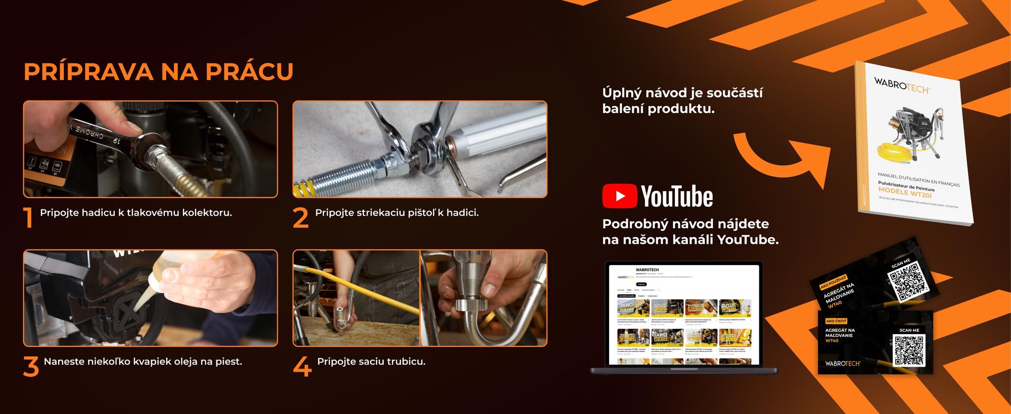 Vysokotlakový striekací systém Striekací systém 1100W 200 bar, 2 l/min, WT20i, bezvzduchový striekací systém, striekací systém WT20I