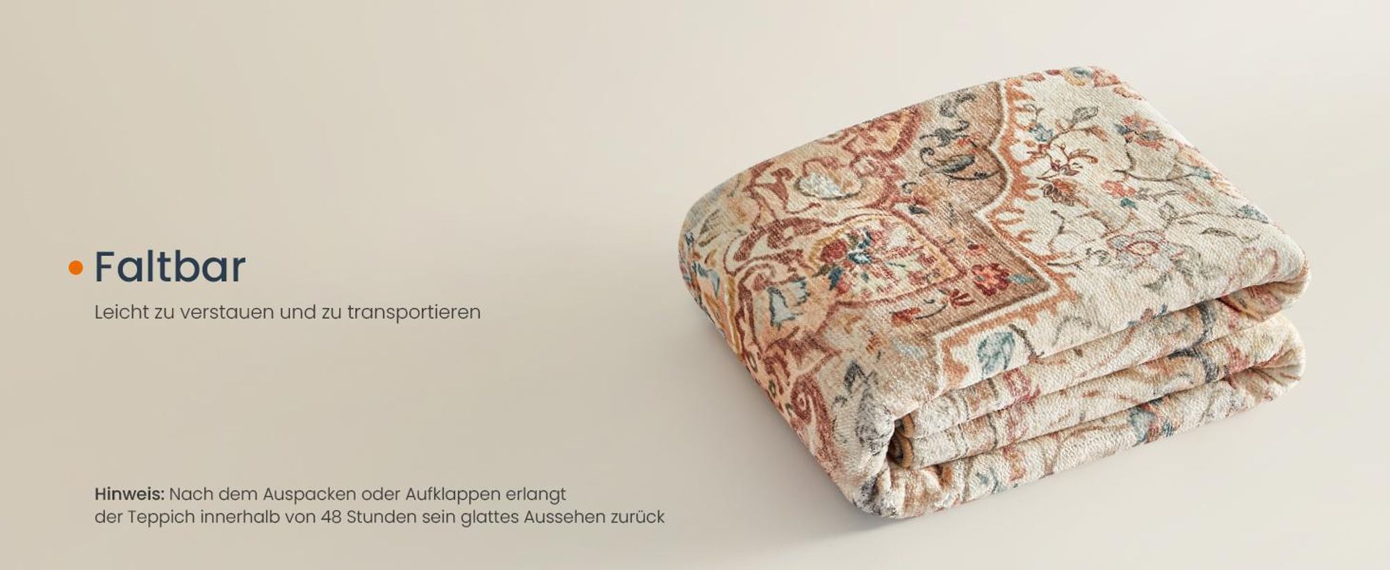 Orientteppich, SONGMICS HOME, Wohnzimmerteppich, rutschfester Teppich, Vintage-Stil