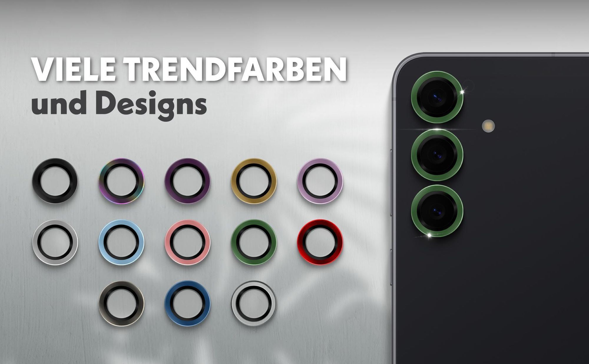 Kameraschutz aus 9H Glas für Samsung Galaxy S25 in passgenauem Design