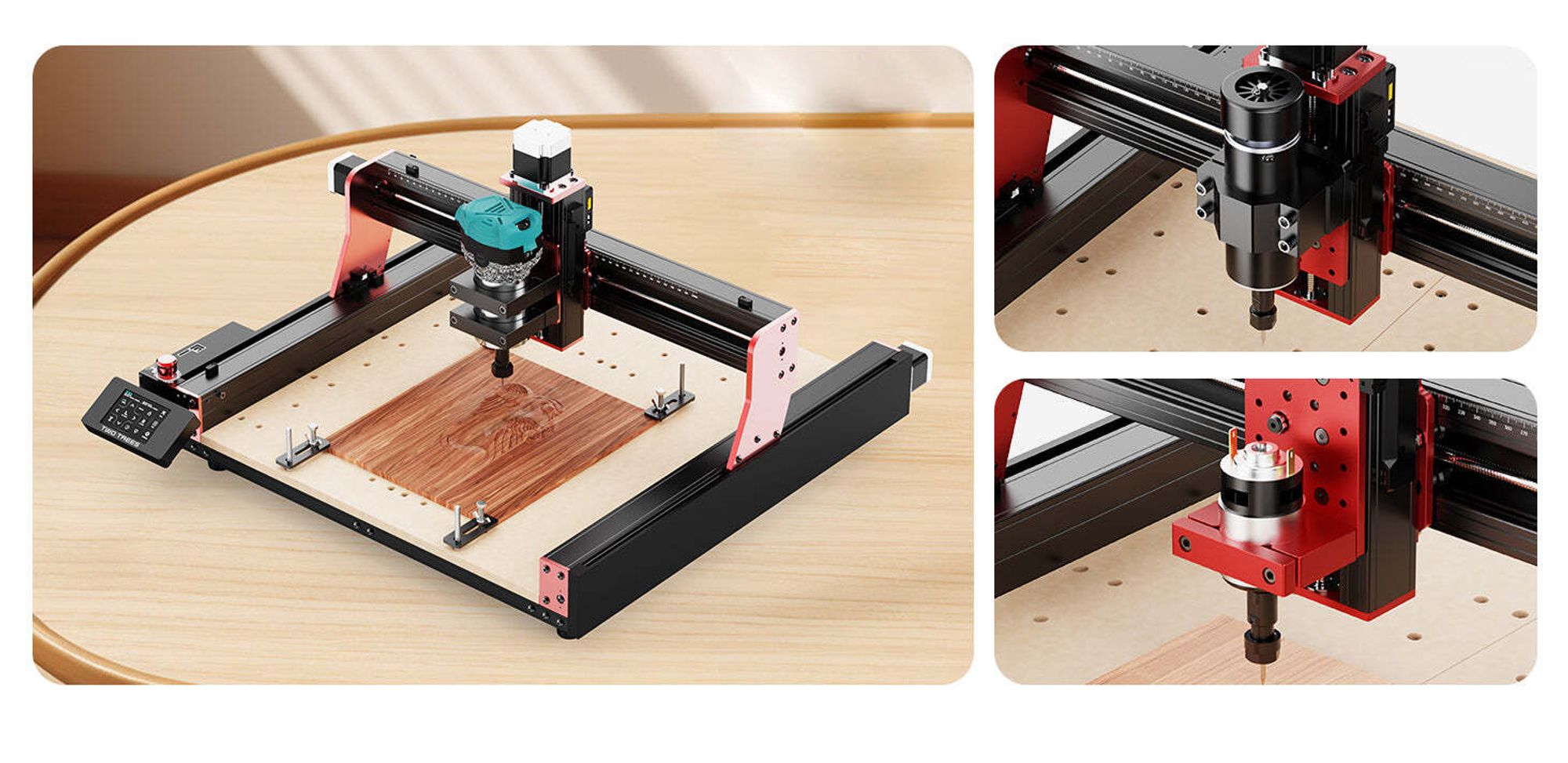 Two Trees - Trimmer Kit – 800W Holzfräser Router Spindel für TTC 450, TTC450 Pro CNC Gräviermäschine