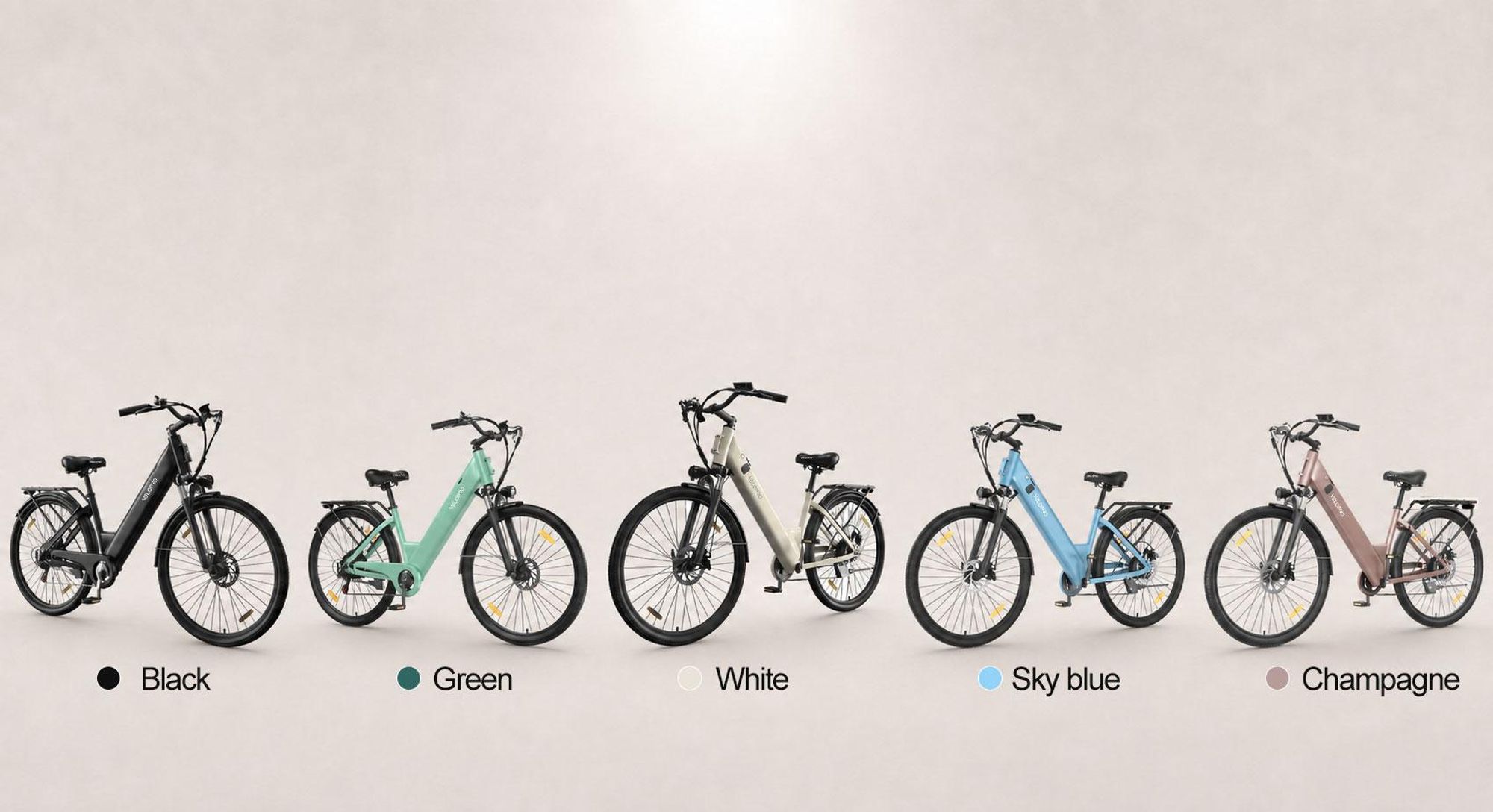 27.5Zoll E Bike, City E-Bike & E-Hollandrad mit 36V 13Ah Akku bis zu 80-100km, SHIMANO 7-Gang, 250W Motor&25km/h, Hydraulische Bremsen,Gold