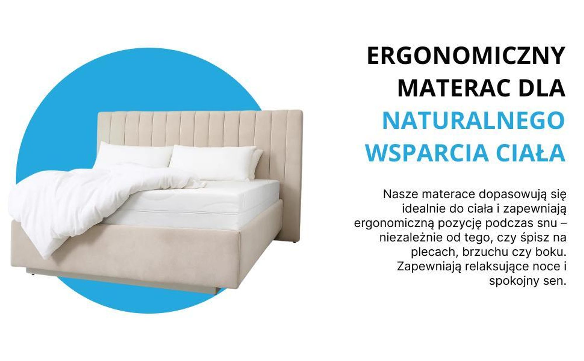 Materac piankowy z pianki zimnej Ergonomiczny Oddychający Antyalergiczny Pokrowiec
