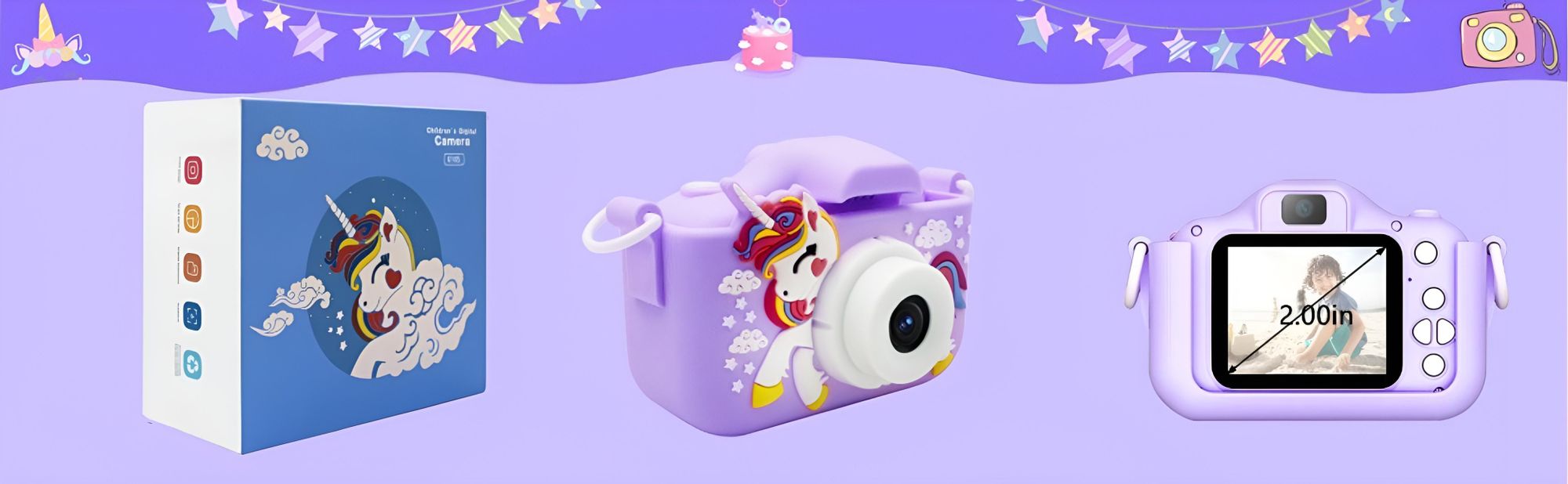 Digitale Fotokamera Für Kinder 40 Mp Kamera Spielzeug Spiele + 32Gb Karte