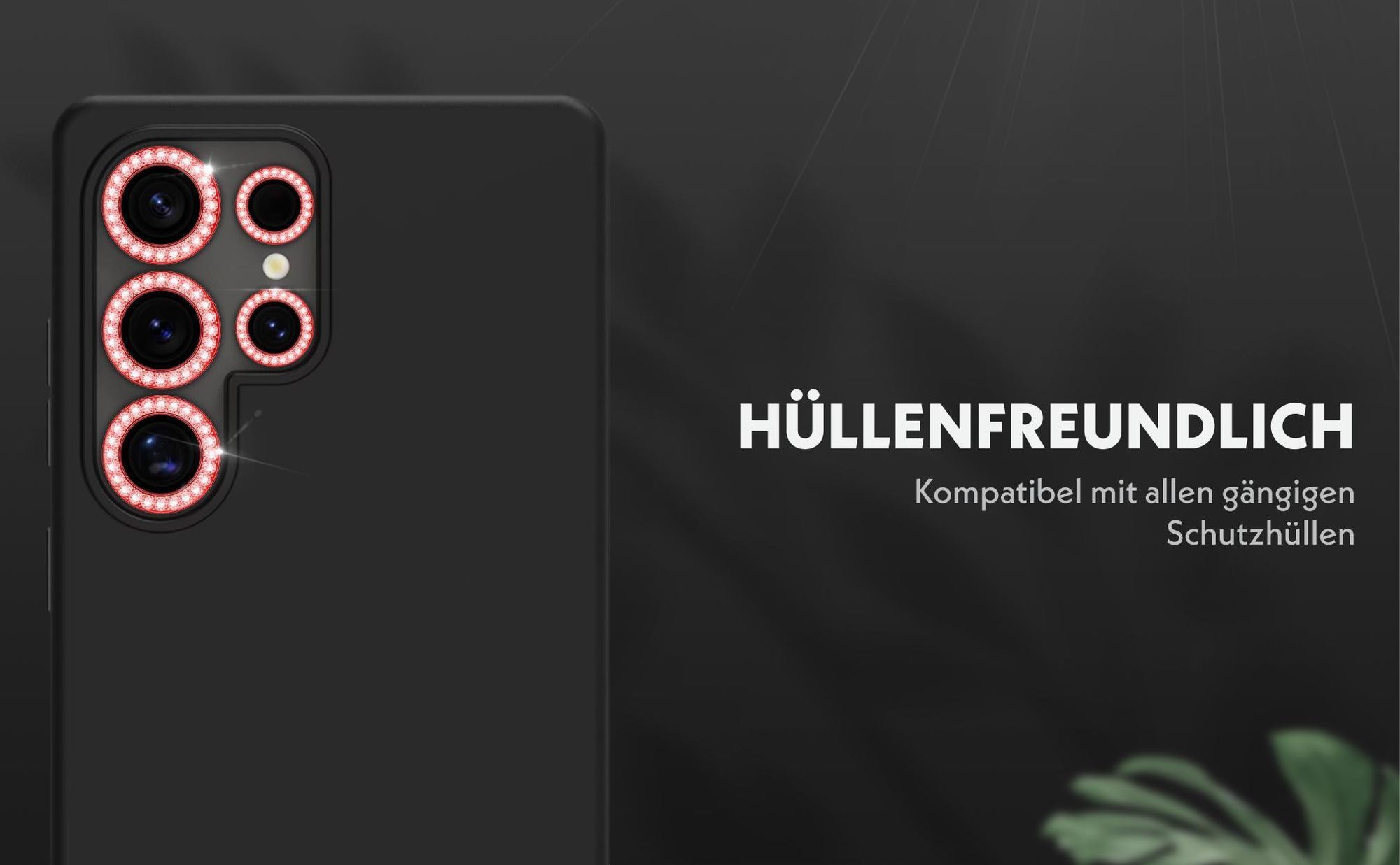 Kameraschutzglas Set für Samsung Galaxy S25 Ultra kompatibel mit allen gängigen Hüllen