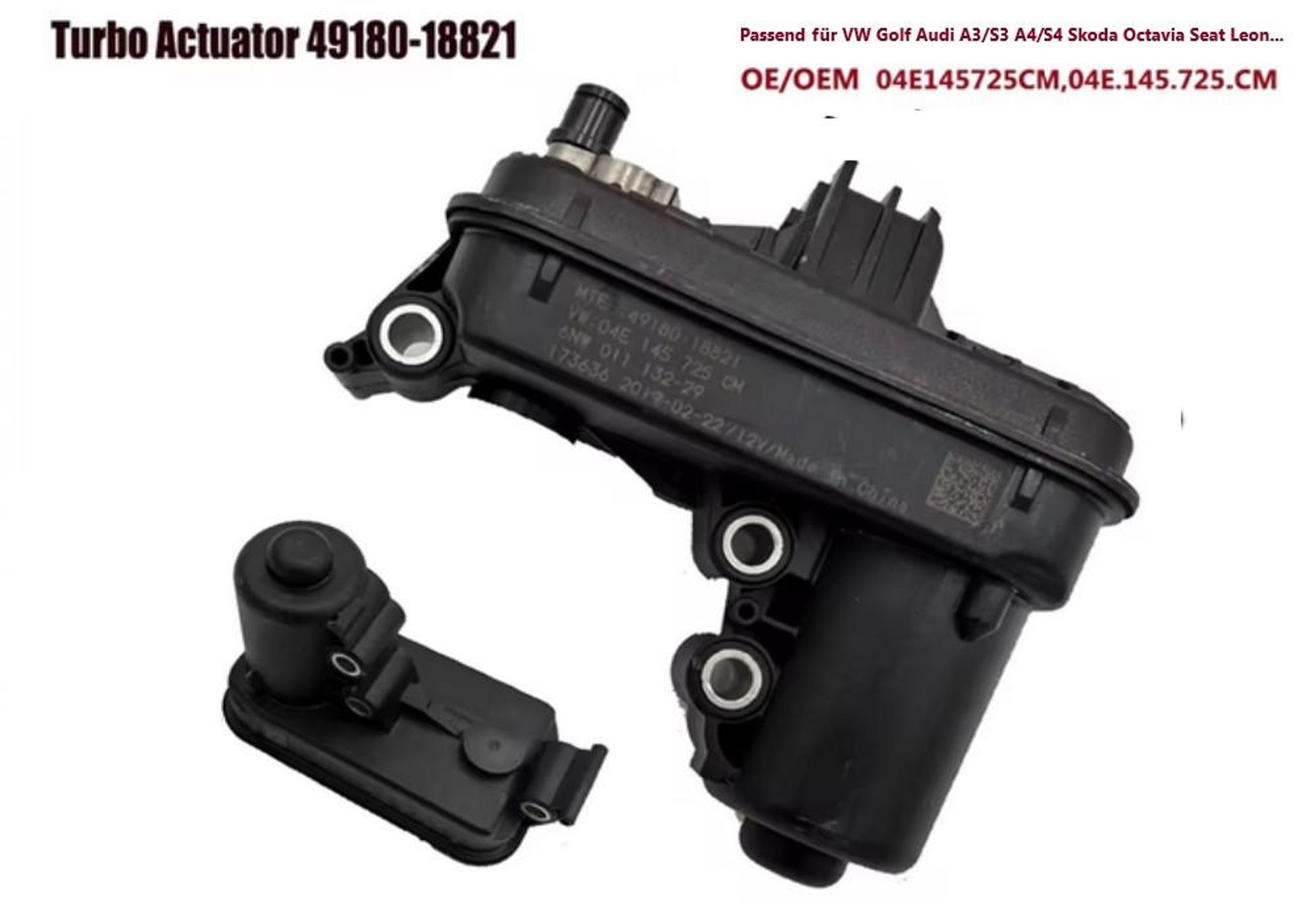 Turbolader Wastegate Actuator für 1.4 TSI VW Golf Audi A3 Skoda Seat 04E145725CM