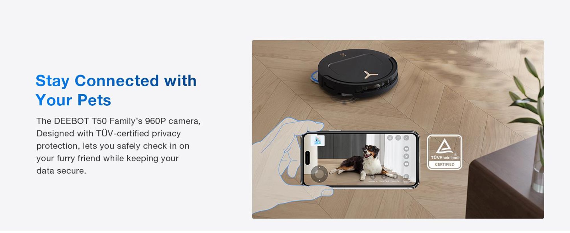 ECOVACS DEEBOT T50 PRO Omni Gen3 Care kit Staubsauger Roboter mit Wischfunktion (Enthält 2 zusätzliche Wischpads, 3 Filter und 3 Staubbeutel) Schwarz