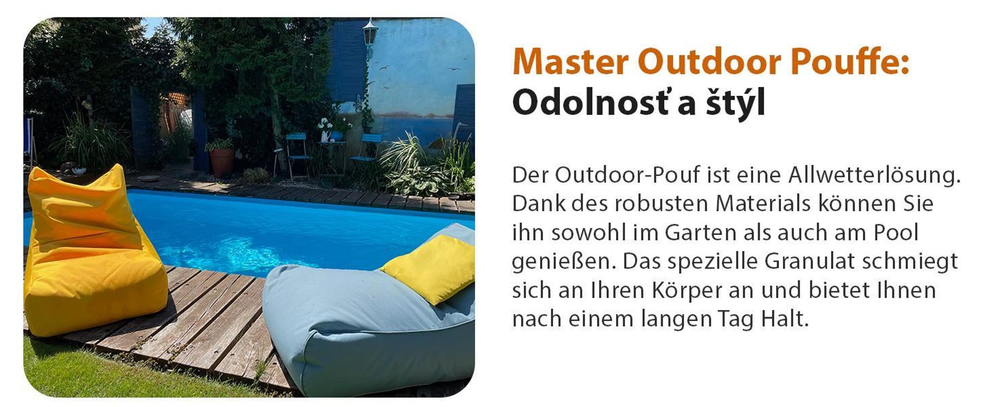 Ecopuf Master, taburetka kreslo Bean Bag Outdoor, chaise longue, Olive M13, XL
