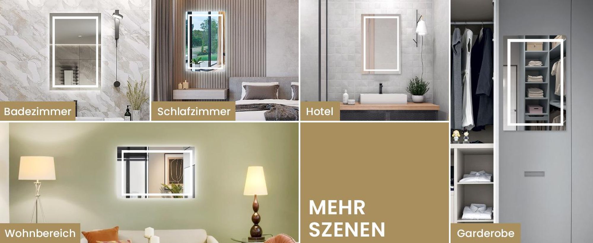 LED Badezimmerspiegel 90x60cm Rechteckig, 3 Lichtfarben Badspiegel mit Touch und Anti Beschlag, Dimmbar Badezimmer Spiegel, energiesparend Wandspiegel