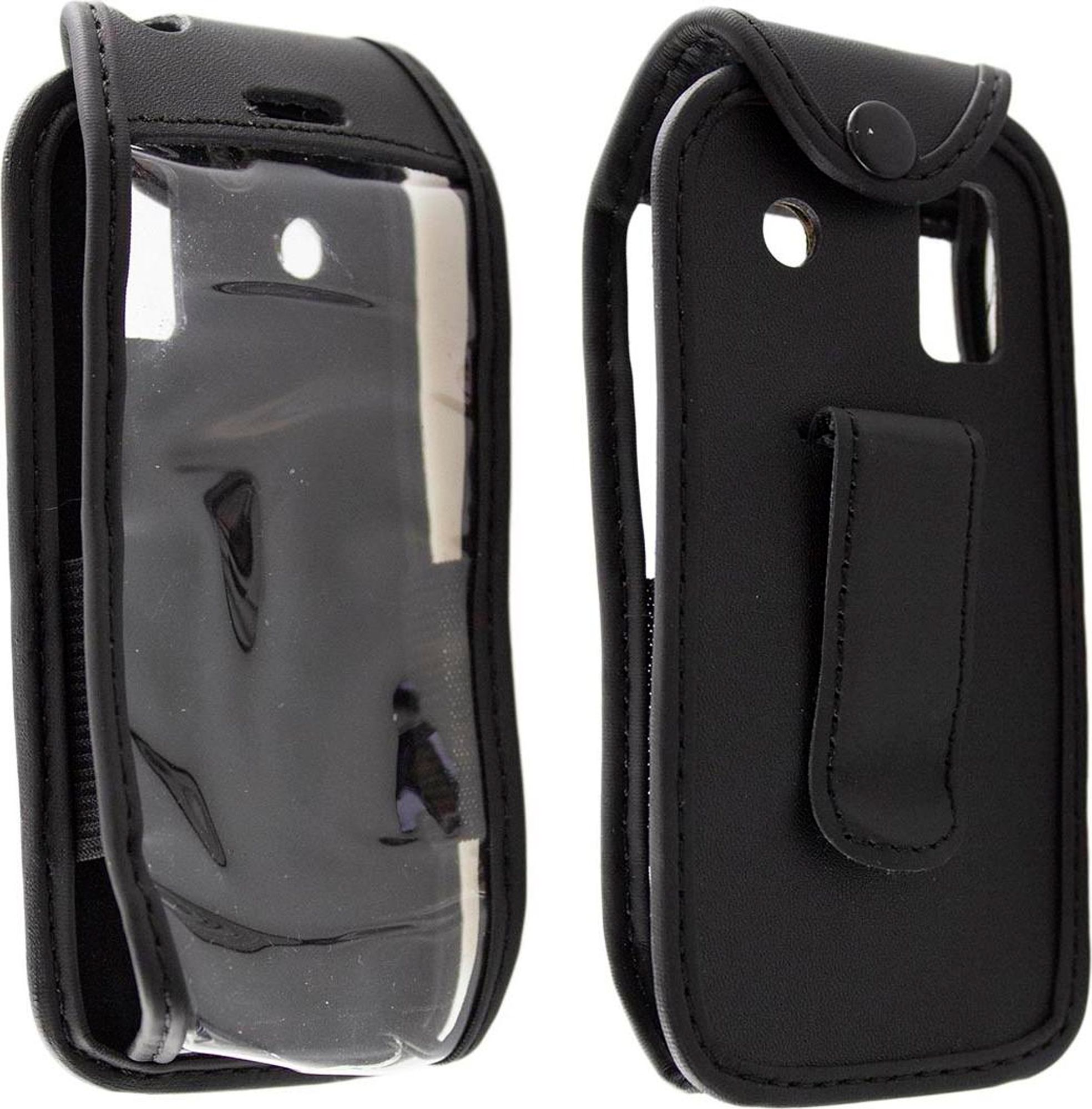 caseroxx Ledertasche mit Gürtelclip kompatibel mit ukuu / Ushining / uleway Seniorenhandy 2,4 Zoll aus Echtleder, Tasche mit Gürtelclip und Sichtfenster Bild 4