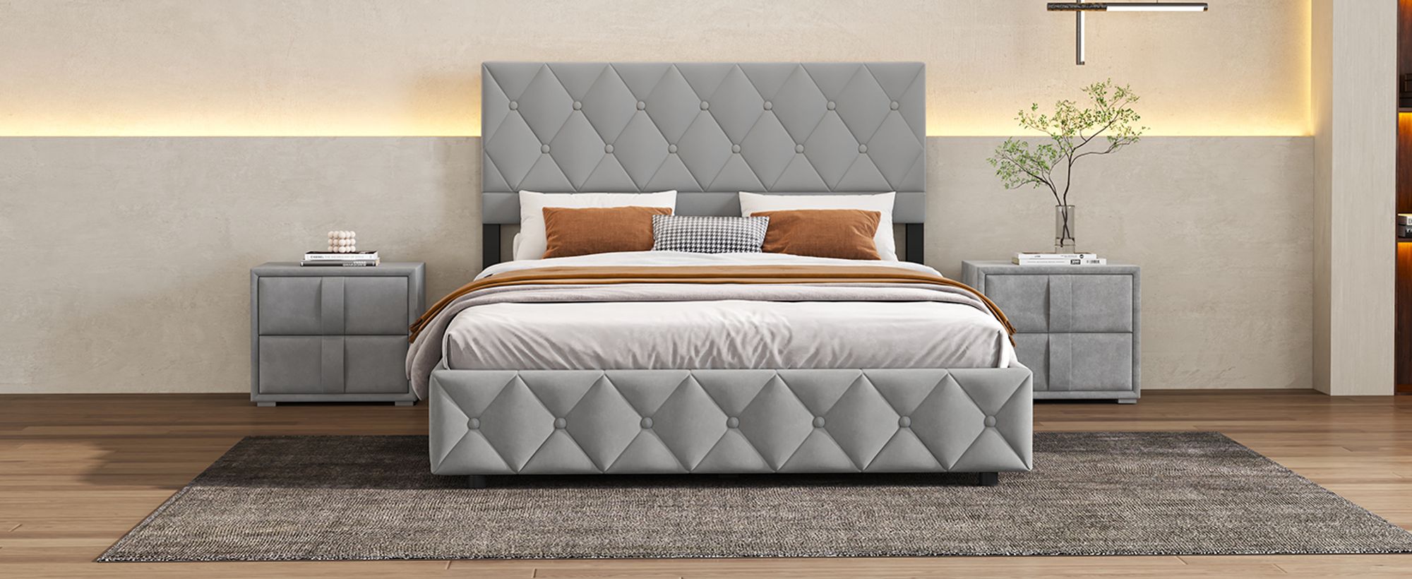 bett,Einzelbett,bett mit stauraum,led bett,bettgestell,polsterbett,polsterbett