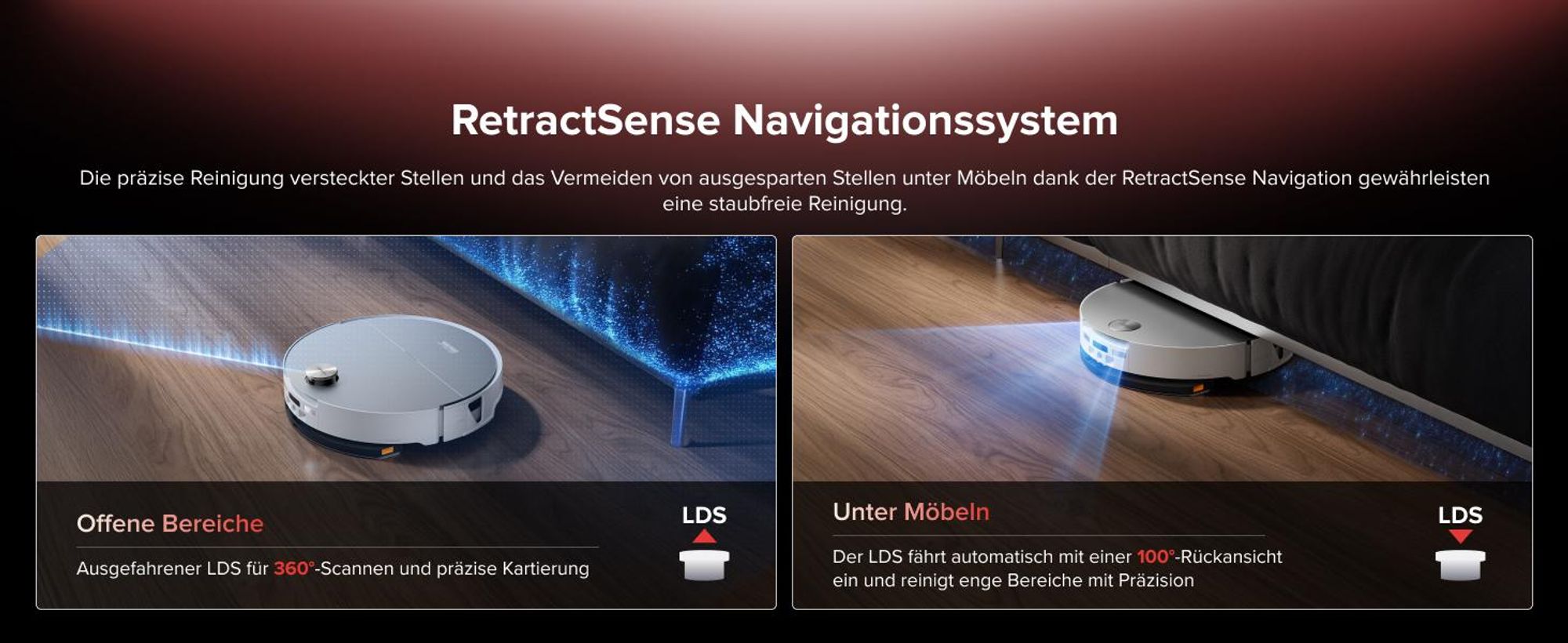 Roborock Saros 20 Sonic Staubsauger Roboter, 36.000 Pa Saugroboter mit Wischfunktion, Dual Anti-Tangle System, 7,98cm Ultra-Slim Design (Weiß)