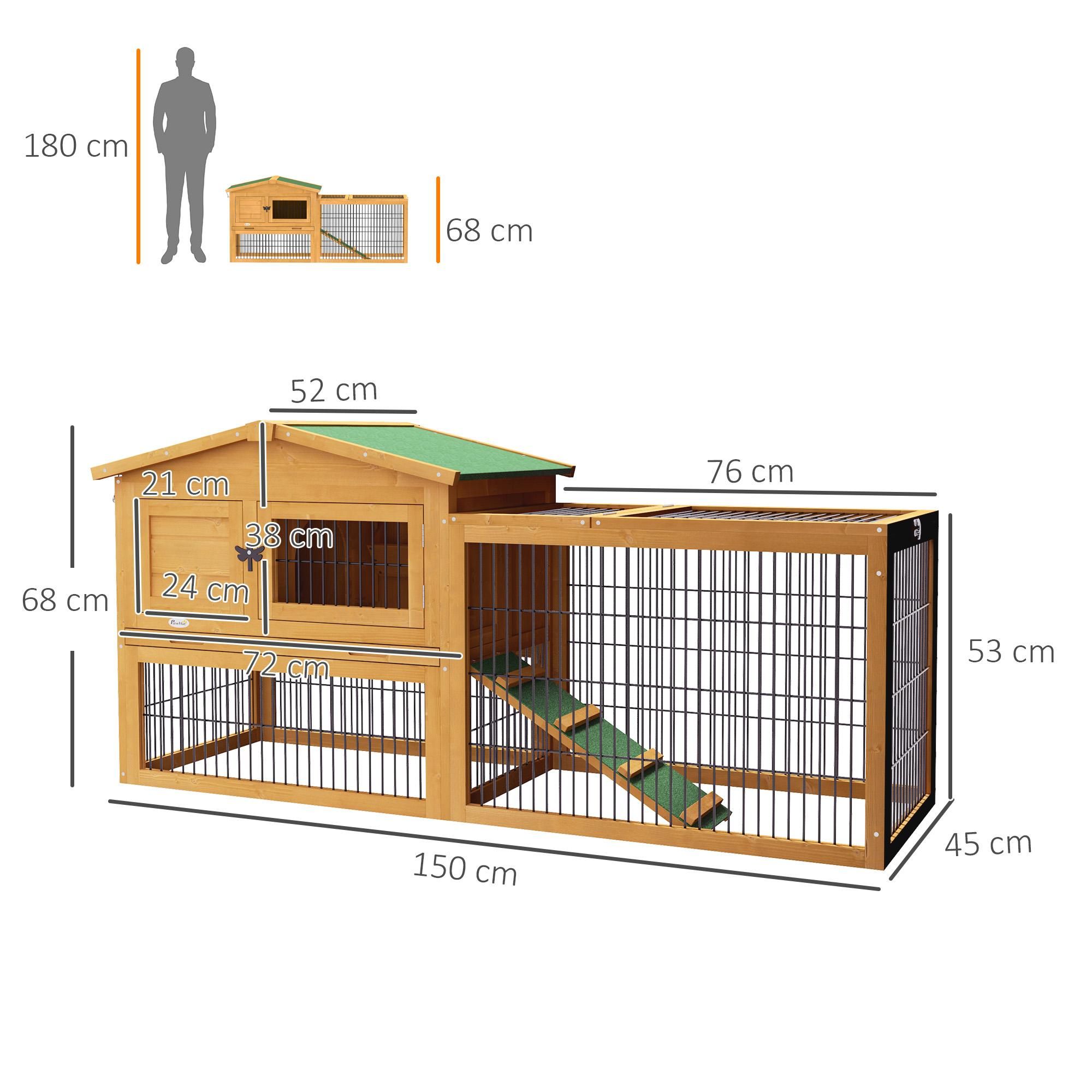 outdoor Hasenvilla Tannenholz
