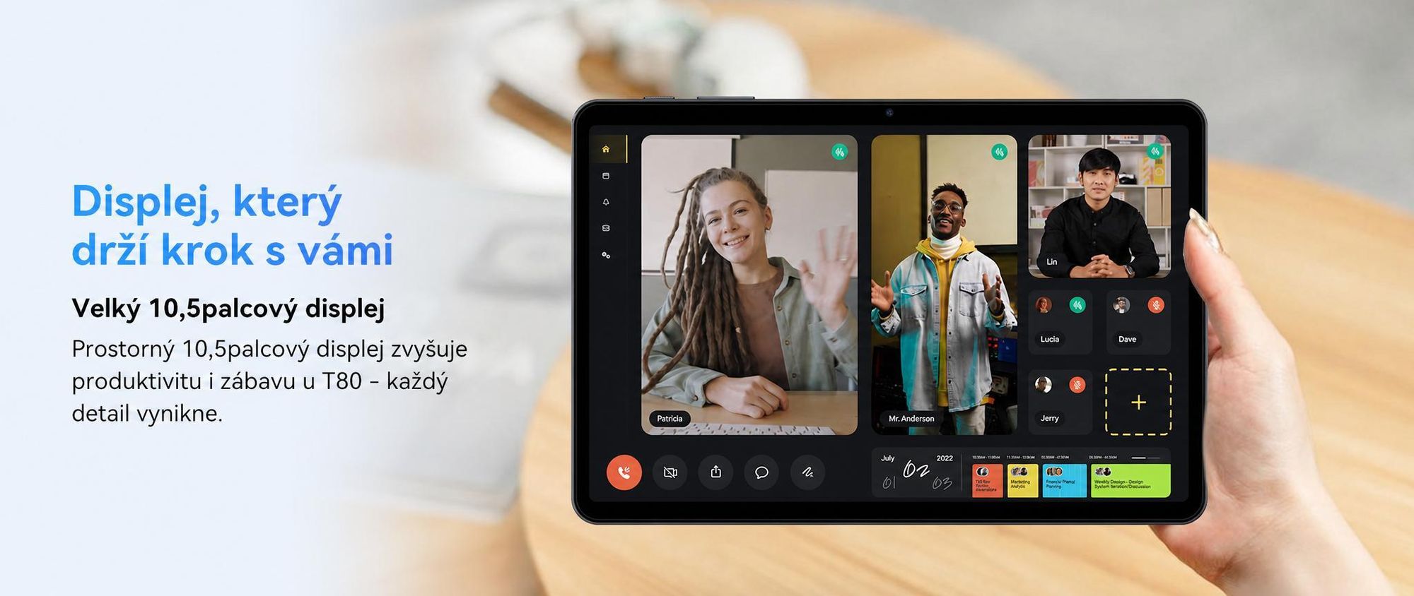 TABWEE T80 Tablet 10.5 Zoll,Android 16, 64GB ROM, 1280 x 800 pixel, 6000mAh Akku, 5MP Kamera, 5G WiFi, Bluetooth,Gemini AI Tablet