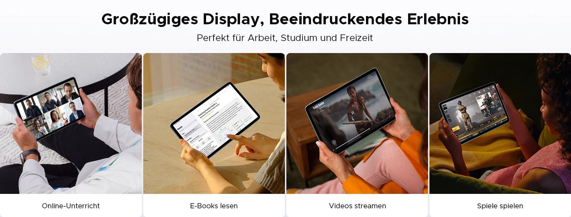 POCKAM P12 Tablet Android 16, 48GB(8+40) RAM + 128GB ROM(2TB TF) Tablet 12 Zoll mit Stift, Tastatur, Maus, 90Hz/8800mAh/Gemini AI/Widevine L1