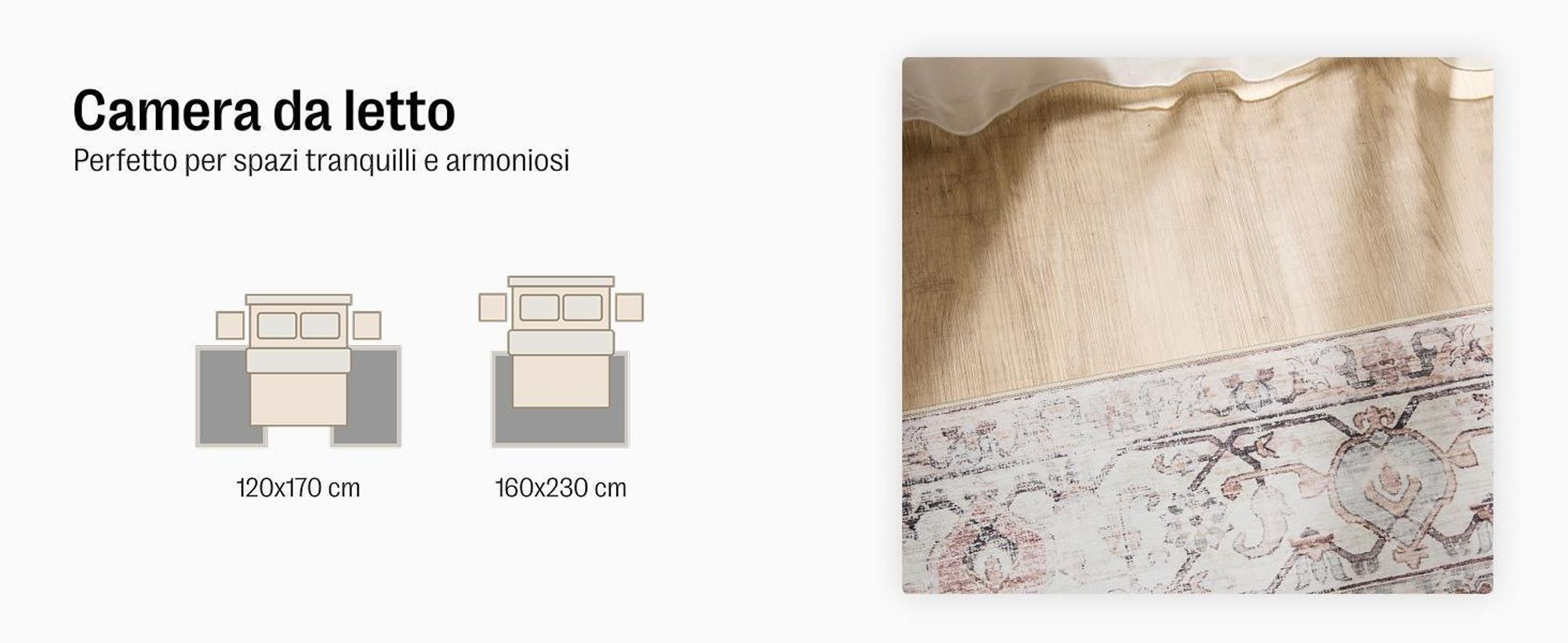benuta tappeto vintage lavabile George Multicolore/Beige 240x340 cm tappeto soggiorno camera da letto morbido orientale rettangolare