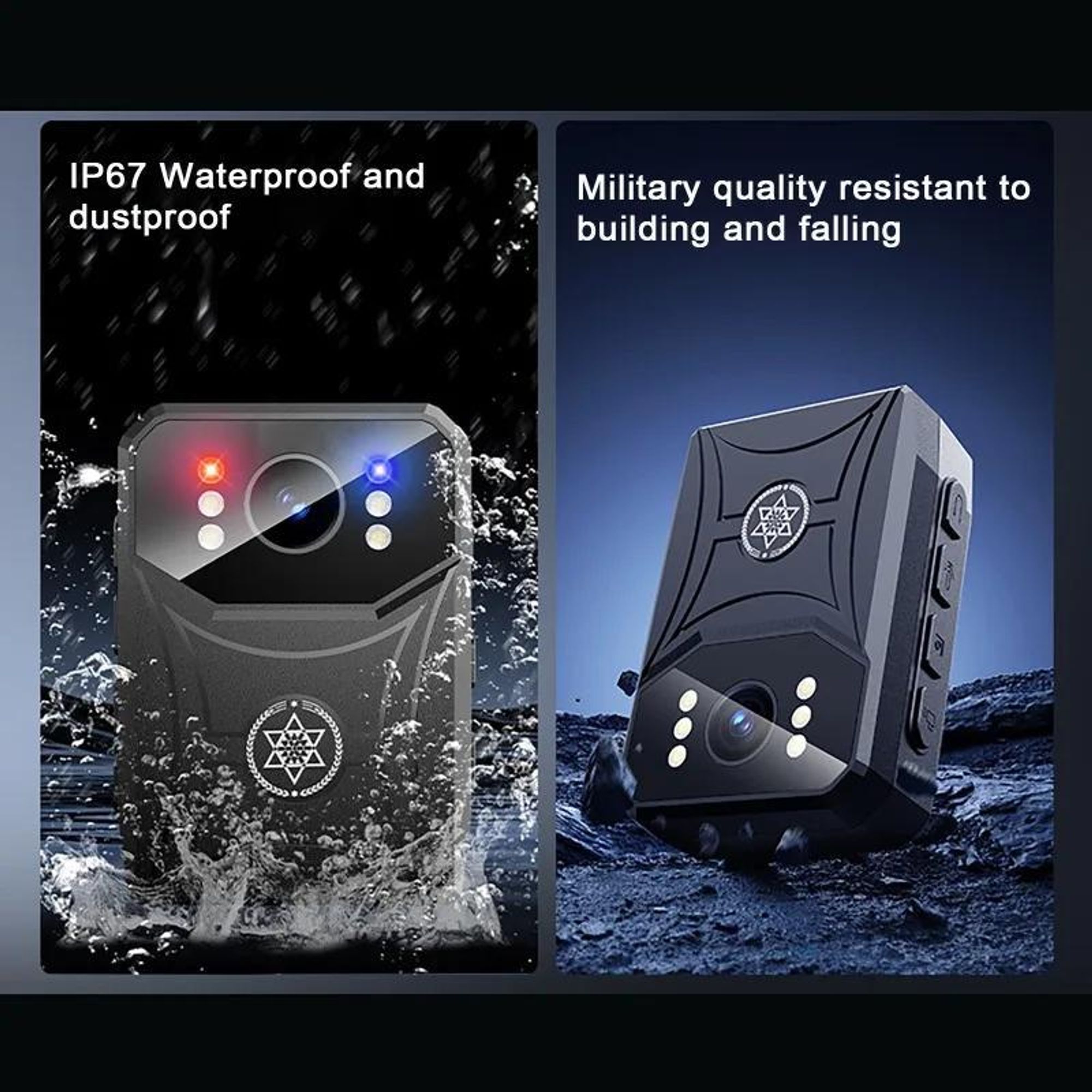 Mini-4K-HD-Kameras mit WLAN, 3000-mAh-Akku, digitalem Videorekorder, Nachtsichtfunktion, Polizeikörperkamera, tragbarer Camcorder
