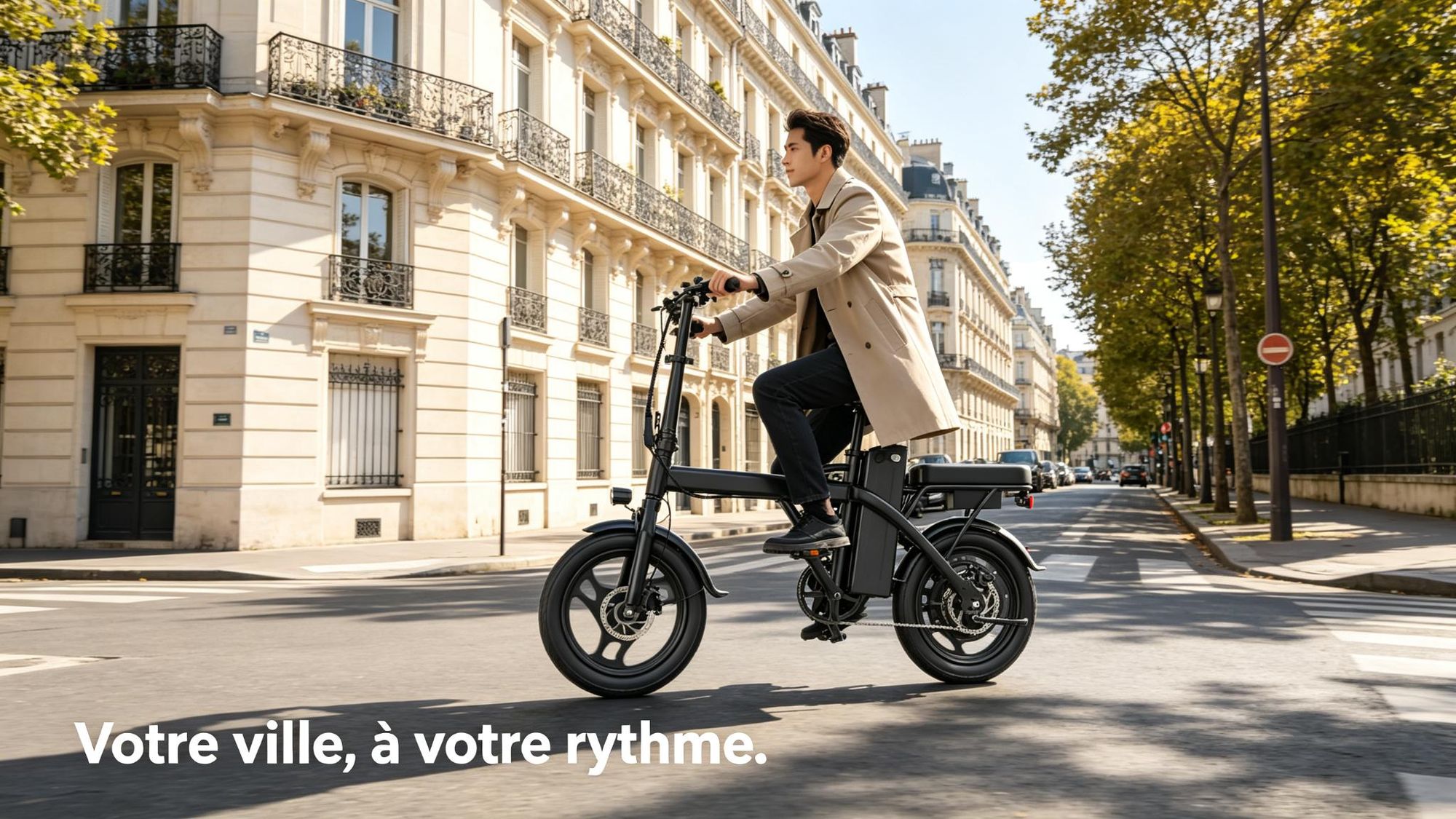 Vélo électrique pliant X14, 250W, 48V 15,6Ah, autonomie 80 km, protection de sécurité BMS, charge maximale 120 kg