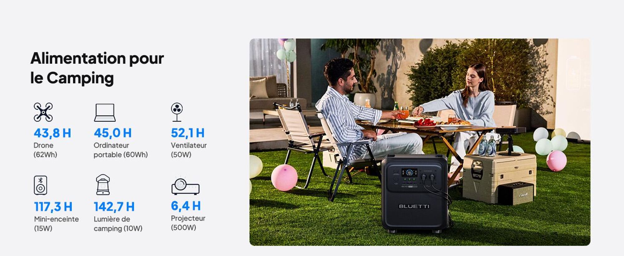 BLUETTI Elite 400 zonnegenerator met 500W zonnepaneel, 3840Wh LiFePO4-accu, noodstroomaccu met hoge capaciteit en wielen voor thuis en campers.