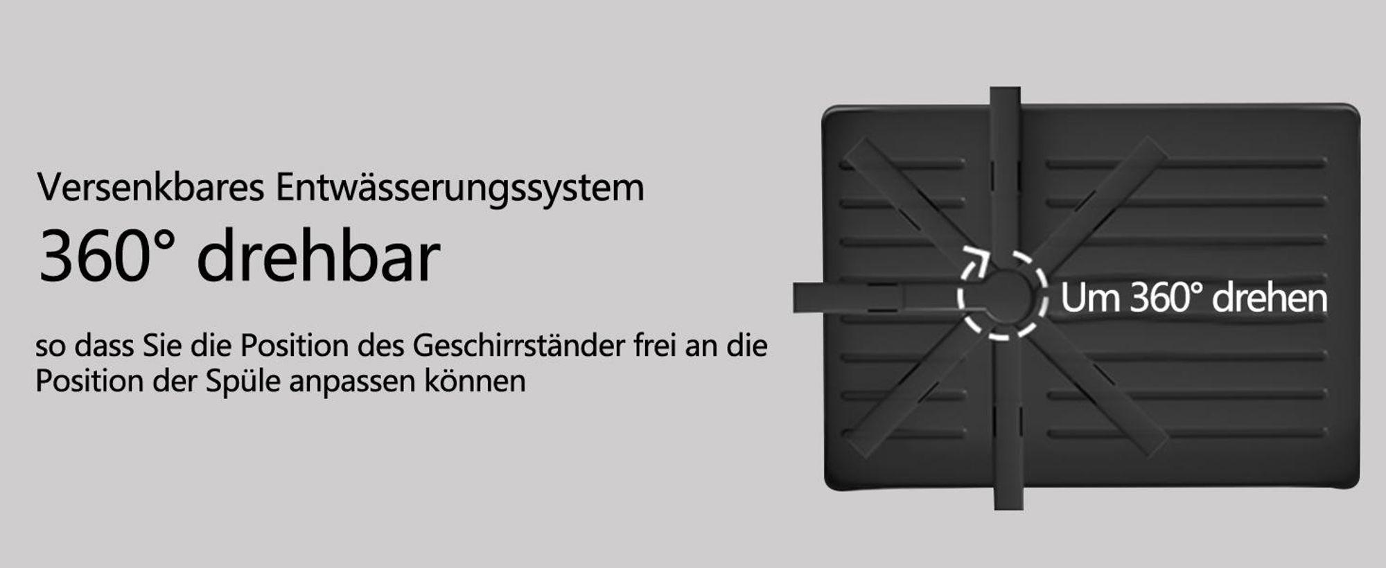 Geschirrabtropfgestell, Geschirrständer, Abtropfgestell geschirr, 2-stufiges Geschirrtrockner, mit Besteckkorb, Schneidebretthalter und Abtropfschale