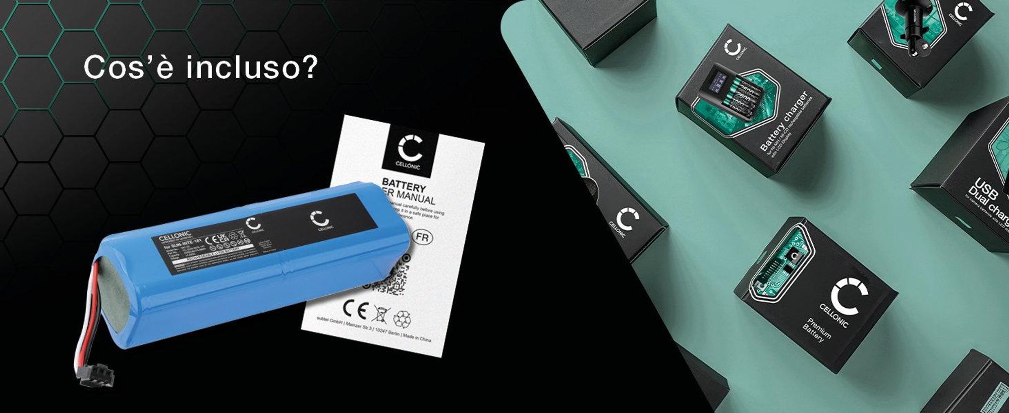 CELLONIC 1x Batteria per Aspirapolvere Compatibile con Proscenic M6 Pro, M7 Pro, LDS M7 Pro, NR18650 M26-4S2P – (5200mAh, 14.4V)