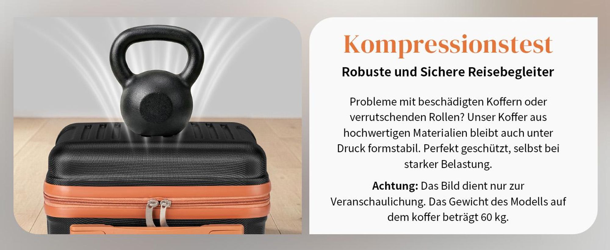 FCH Kofferset, 4tlg. Hartschalen Reisekoffer & Trolley Set S-M-L-XL 360° Rollen, Schwarz