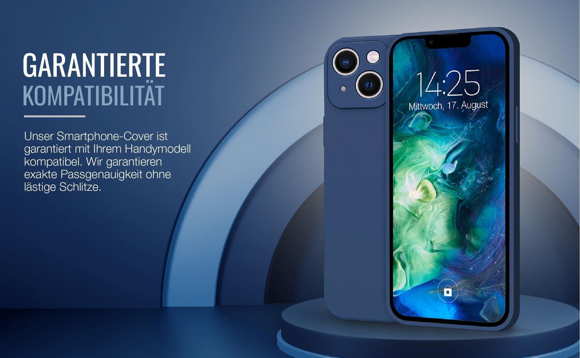 Exakt passgenaues Smartphone Backcover in Blau für Apple iPhone 13