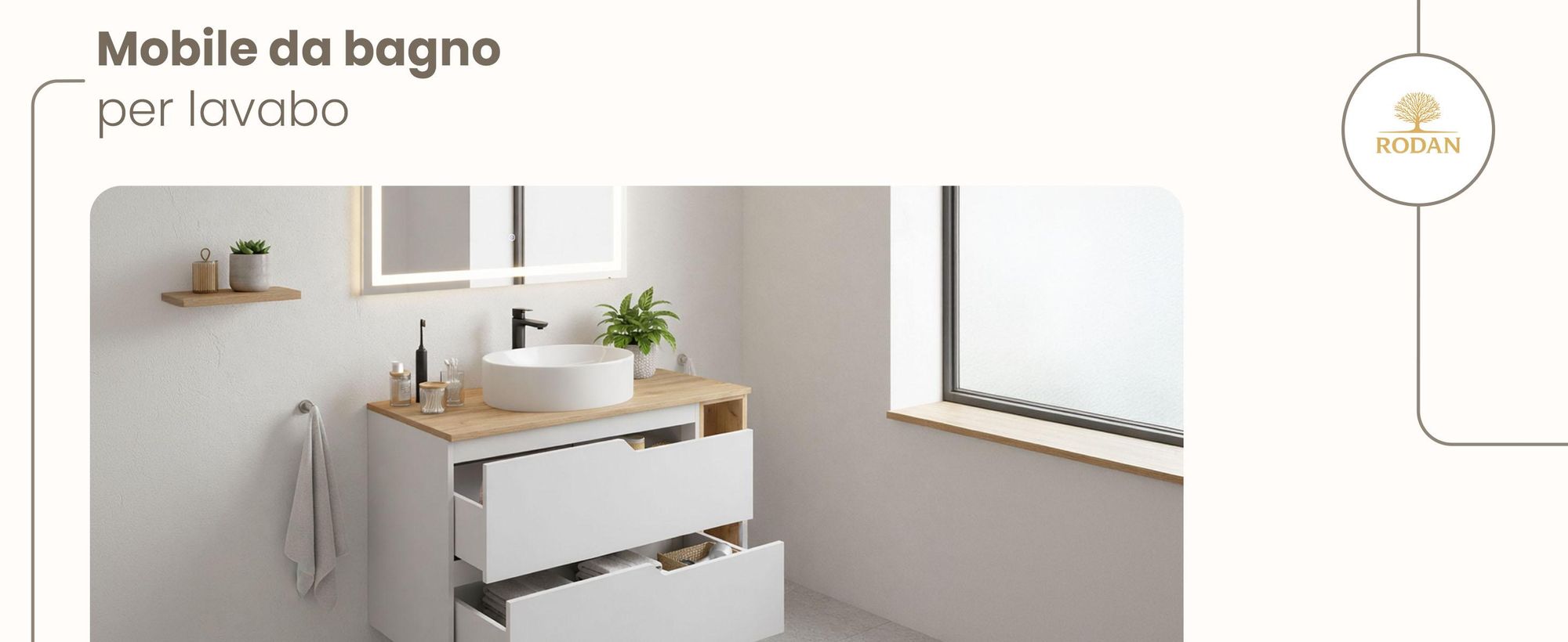 RODAN, mobile bagno, mobile sotto lavabo, mobile bagno moderno, mobili per il bagno