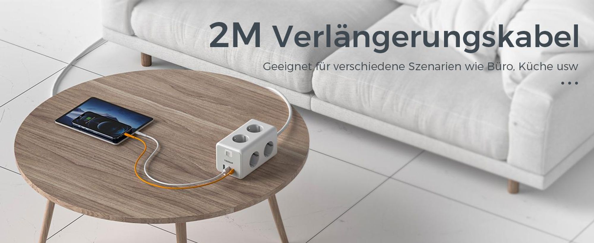 TESSAN Steckdosenleiste TS-306-C