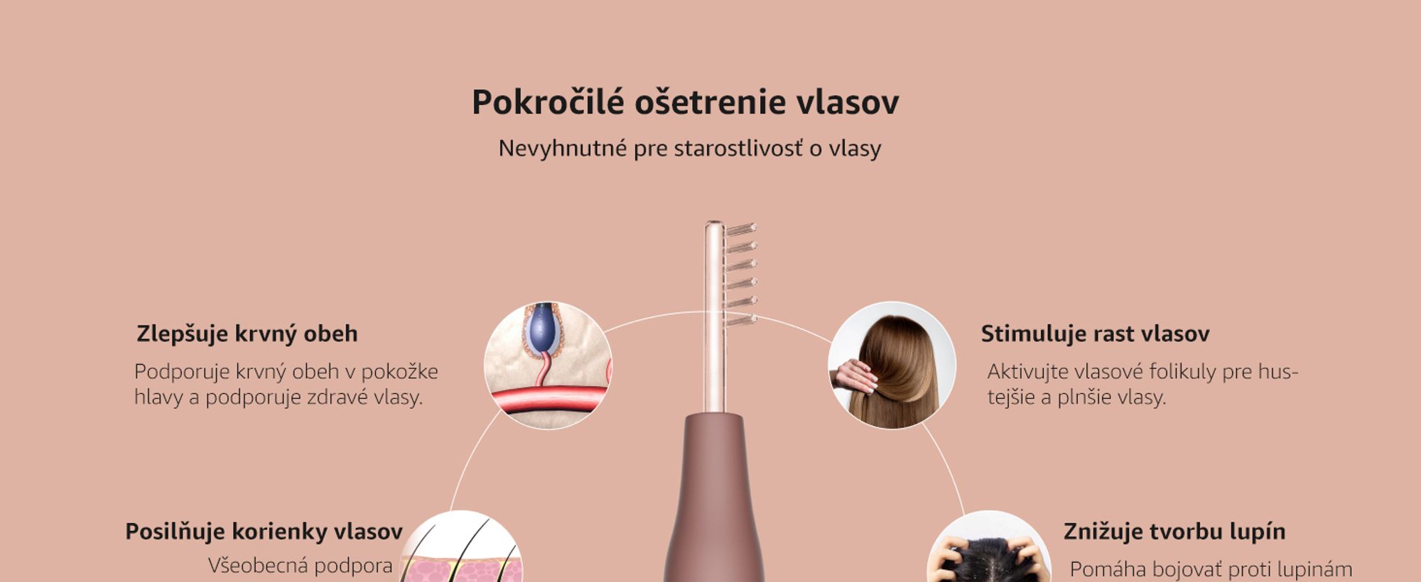 Darsonval, vysoká frekvencia, ošetrenie vlasov, proti vypadávaniu vlasov, kozmetický prístroj na tvár, starostlivosť o pleť GESS Dars