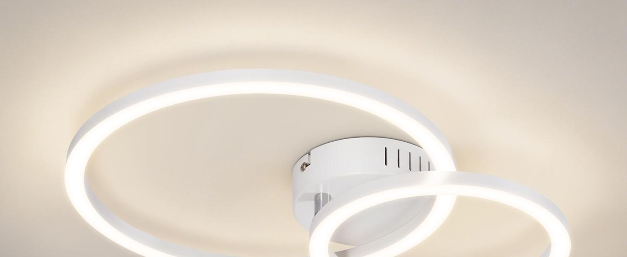ZMH LED lampy sufitowe 40cm 23W do kuchni 4000K do salonu z 2 pierścieniami oświetlenie sufitowe sypialni i biura kolor biały