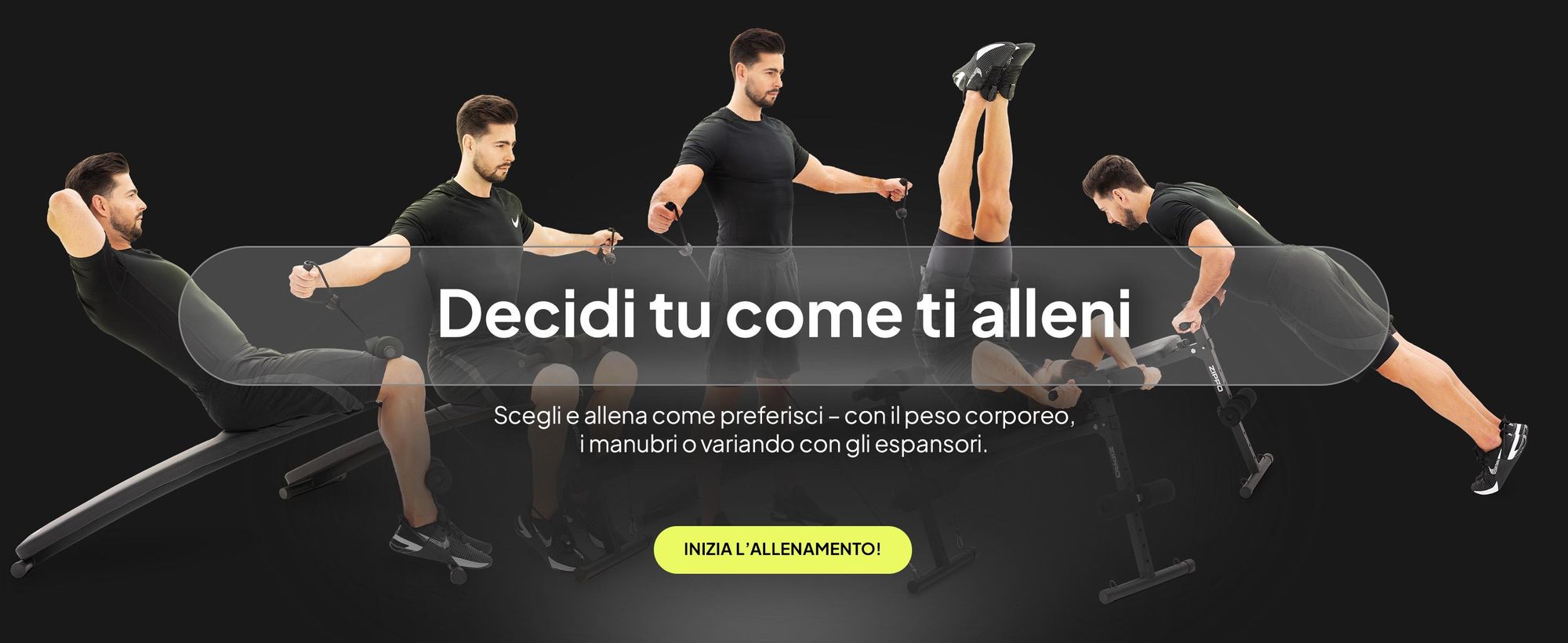 Zipro Panca inclinata Slant – Panca pettorale pieghevole con espansori Panca da allenamento regolabile per la casa Panca negativa per addominali Resistente