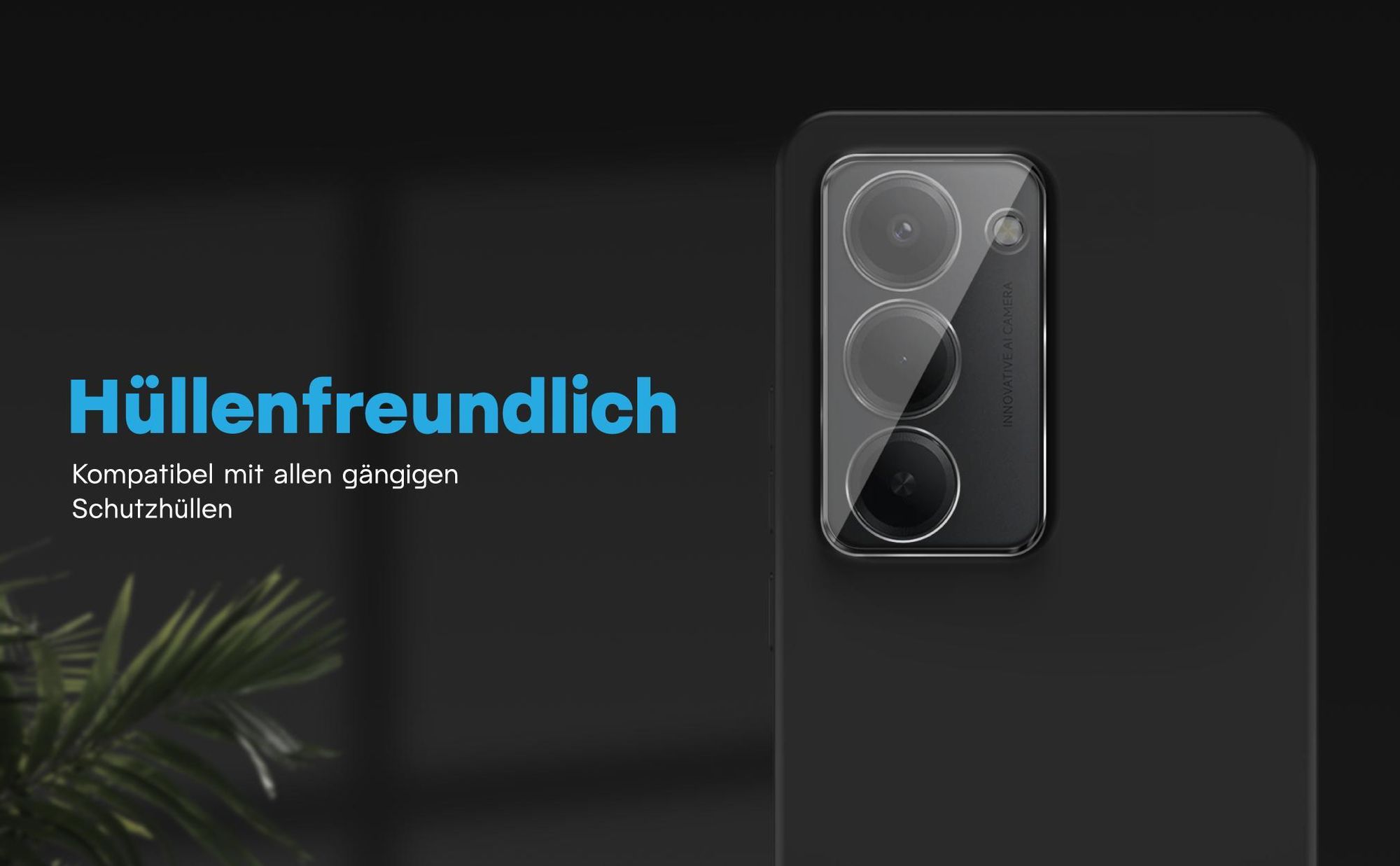 Kamera Schutzglas für Xiaomi Redmi 15 kompatibel mit allen gängigen Hüllen