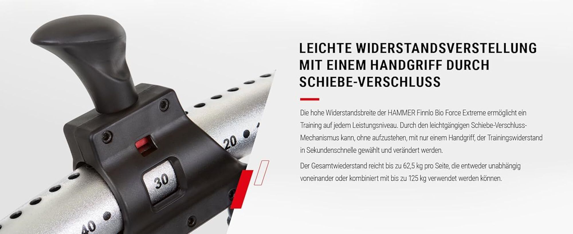 HAMMER Finnlo Kraftstation  Force Extreme, 125 kg Zuggewicht, über 100 Übungen