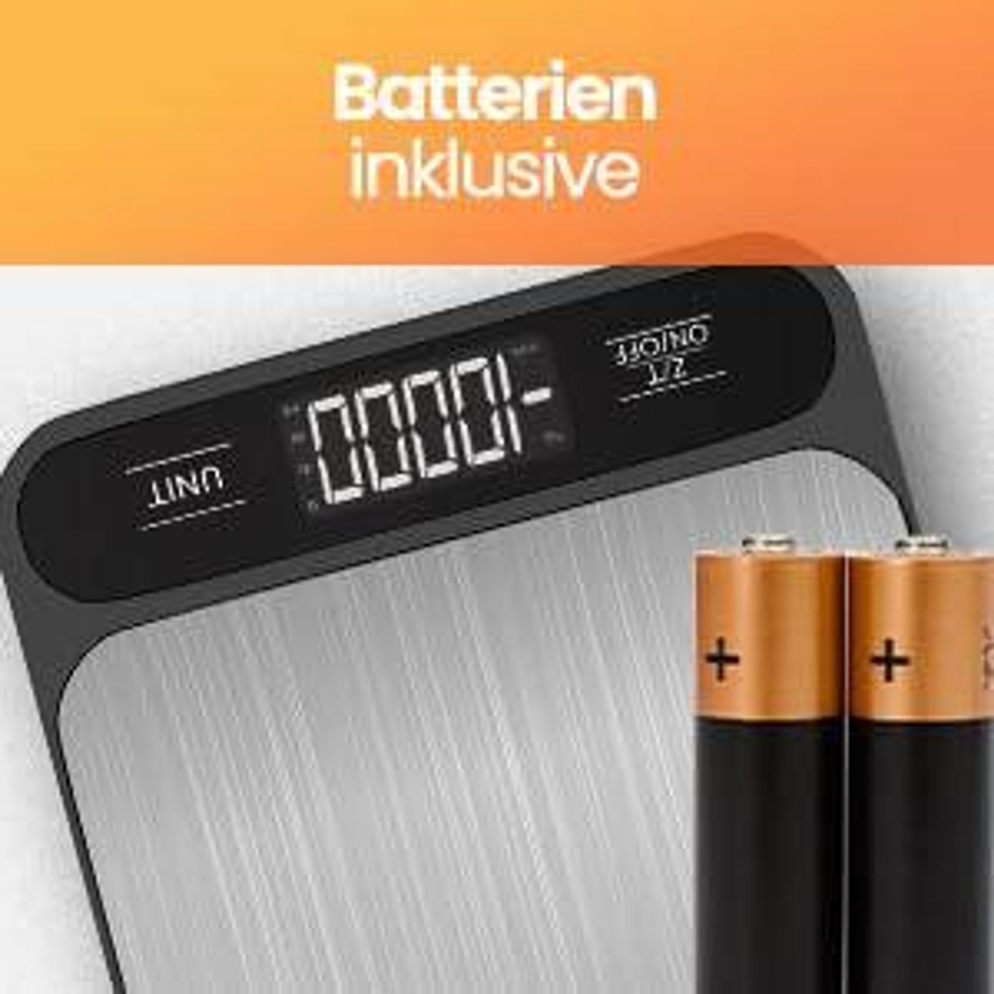 Strex Küchenwaage Digital - Küchenwaage - 1g bis 10kg - Tara-Funktion - Inklusive Batterien - Edelstahl/Schwarz